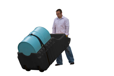 Justrite EcoPolyBlend Outdoor Spill Containment Caddy Black